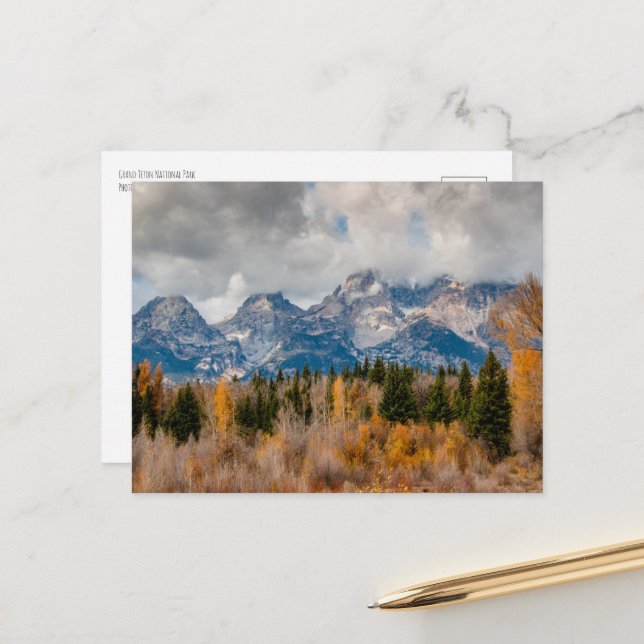 Schwabacher Landing Grand Teton National Park Postcard (Front/Back In Situ)
