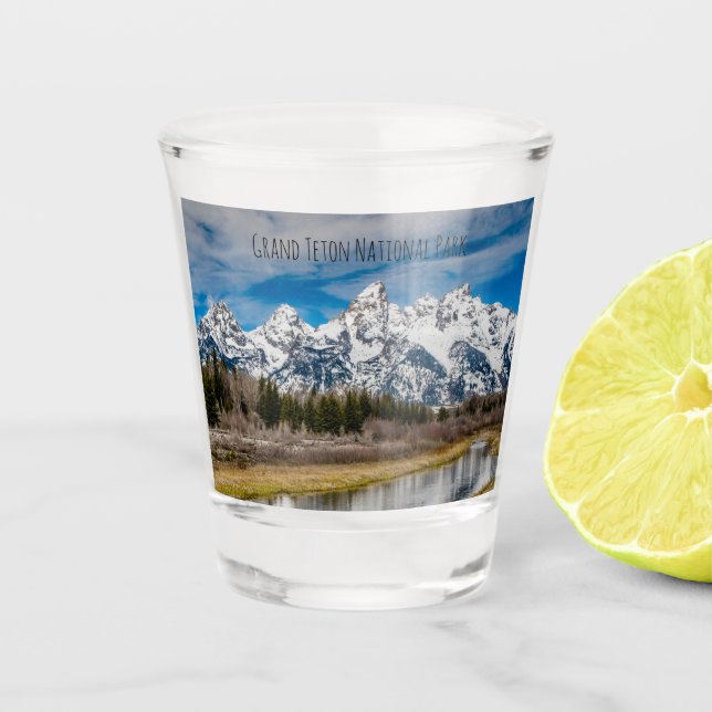 Schwabacher's Landing Winter Shot Glass (Front)