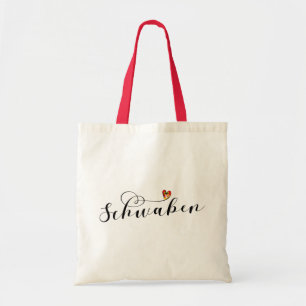Schwaben Flag Heart, Swabia Tote Bag