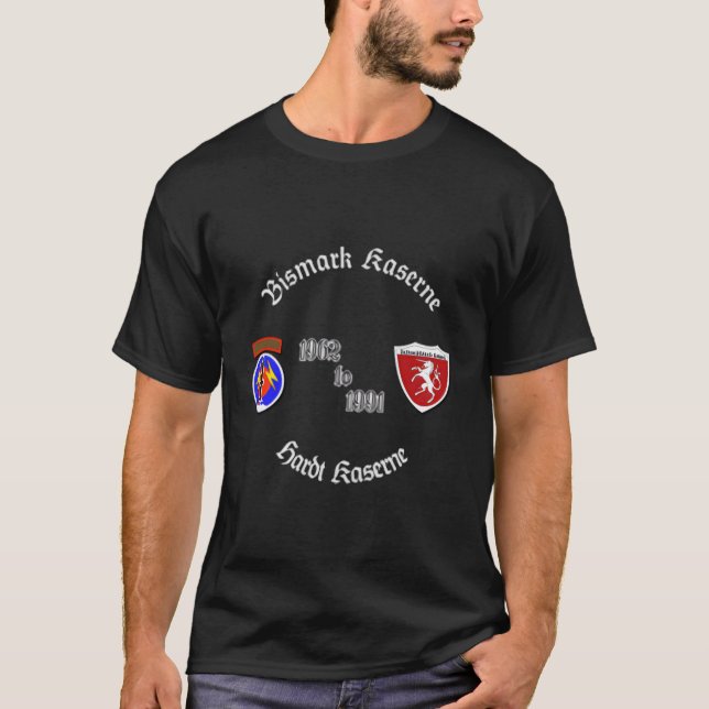Schwabisch Gmund Shield And 56Th Fa Bde Pershing P T-Shirt (Front)