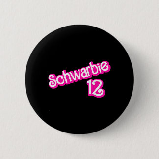 Schwarbie 12 Pink 6 Cm Round Badge