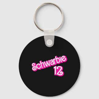 Schwarbie 12 Pink Key Ring