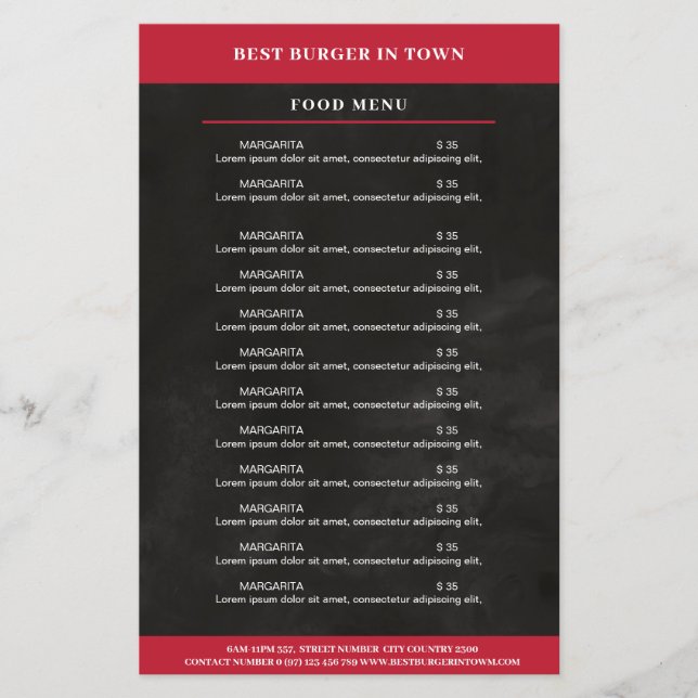 Schwarz, Rot Flyer (Front)