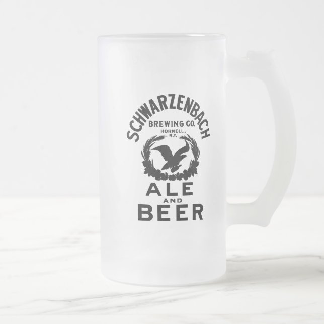 Schwarzenbach Brewing Co. Frosted Glass Mug (Right)
