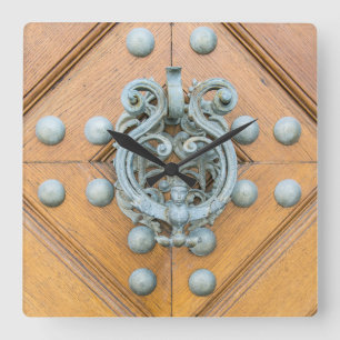 Schwarzenbersky Palace Door Knocker Square Wall Clock