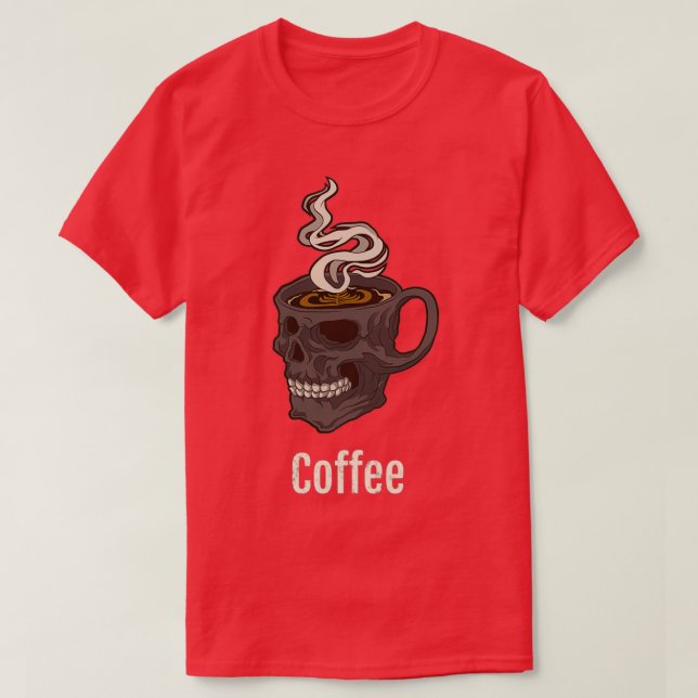 Schwarzer Kaffee Liebhaya MorgenHasser Koffein Ju T-Shirt (Design Front)
