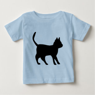 Schwarzer Kater Baby T-Shirt