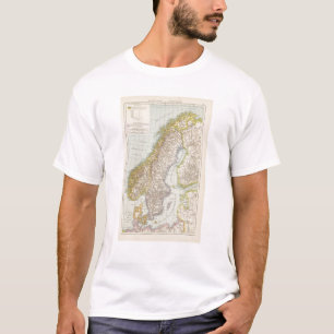 Schweden, Norwegen - Sweden and Norway Map T-Shirt