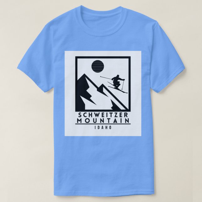 Schweitzer Mountain Idaho Ski TShirt 2 (Design Front)