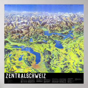" Schweiz: 2021/heute - Zentralschweiz Panorama  Poster