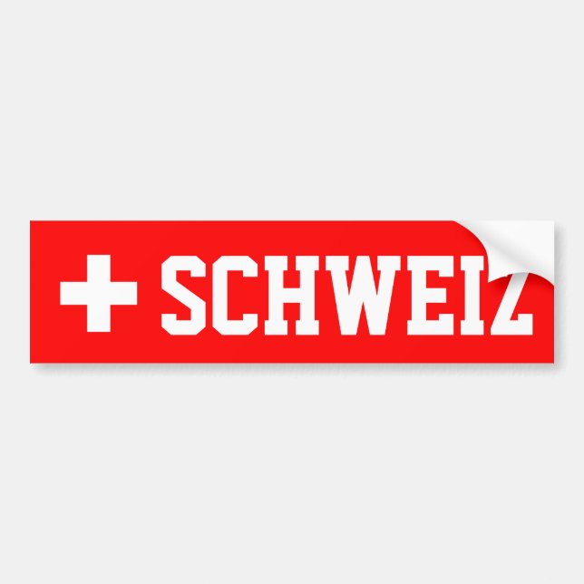 Schweiz Bumper Sticker (Front)
