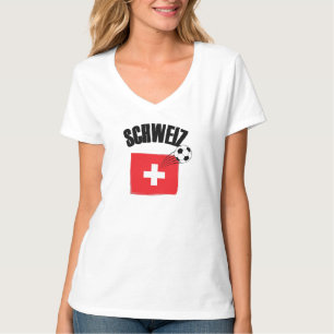 Schweiz Fussball Switzerland Soccer Flag T-Shirt