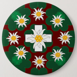 Schweiz Suisse Svizzera Svizra Switzerland 6 Cm Round Badge