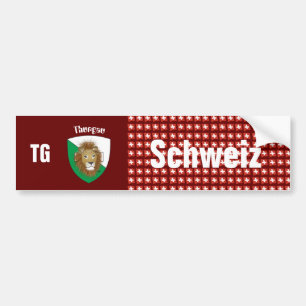 Schweiz Svizzera Suisse Thurgau Autoaufkleber Bumper Sticker