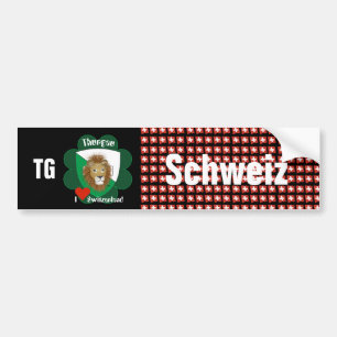 Schweiz Svizzera Suisse Thurgau Autoaufkleber Bumper Sticker