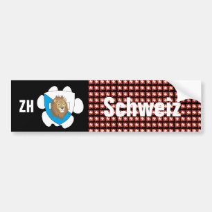 Schweiz Svizzera Suisse Zürich Autoaufkleber Bumper Sticker