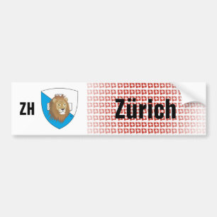Schweiz Svizzera Suisse Zürich Autoaufkleber Bumper Sticker