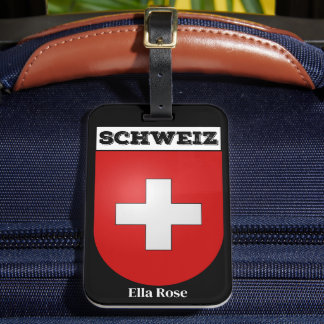 Schweiz | Switzerland Coat of Arms  Luggage Tag