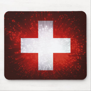 Schweiz; Switzerland Flag Mouse Mat