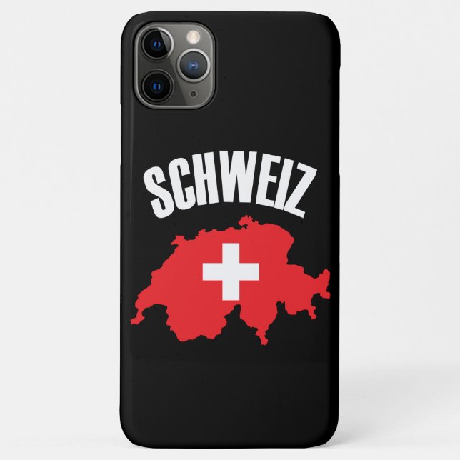 Schweiz Switzerland Map Flag Case-Mate iPhone Case (Back)