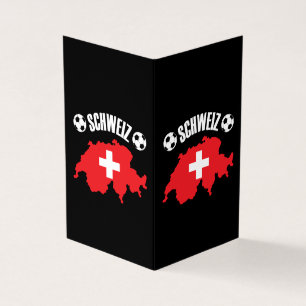 Schweiz Switzerland Map Soccer