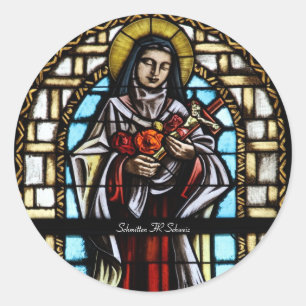 Schweizer Kirchenfenster Aufkleber Suisse Svizzera Classic Round Sticker