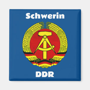 Schwerin, DDR - Deutsche Demokratische Republik Magnet