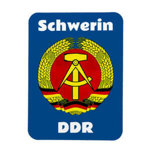 Schwerin, DDR, Schwerin, Germany, East German Ossi Magnet