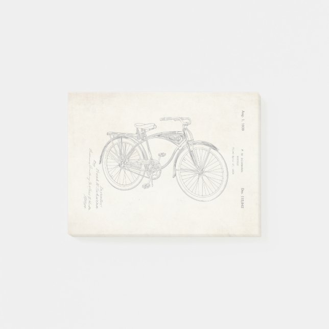 Schwinn Bicycle Patent Post-It Notes (Front)