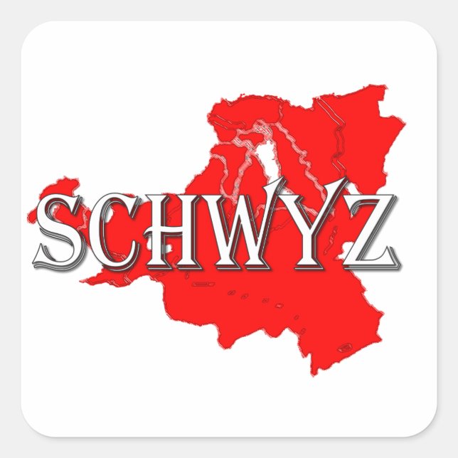 Schwyz Square Sticker (Front)