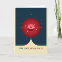 Sci-Fi Ad, Red Atomic Clock, Deep Space