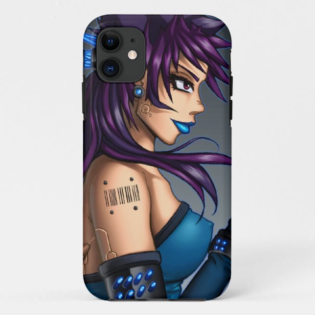 Sci-Fi Anime Girl Case-Mate iPhone Case (Back)
