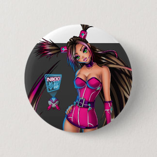 Sci Fi Anime Girl Nikki 6 Cm Round Badge