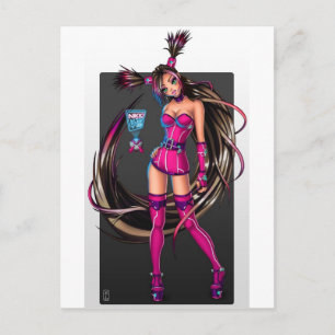 Sci Fi Anime Girl Nikki Postcard