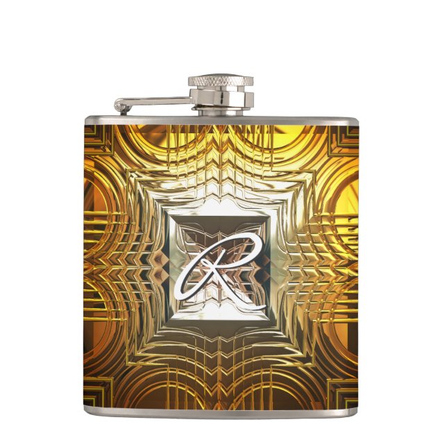 Sci-Fi Art 1 Wrapped Flask (Front)