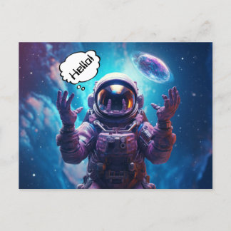 Sci-Fi Astronaut Postcard