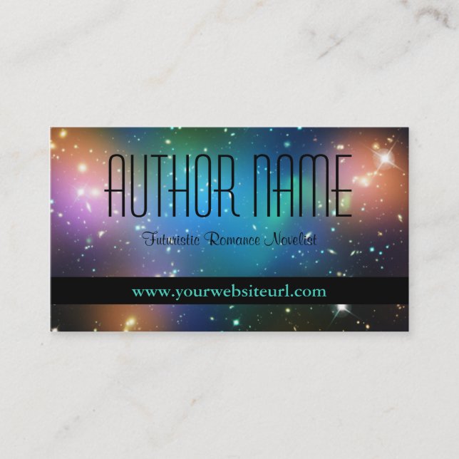 Sci Fi Author Business Card (Front)