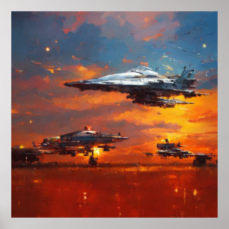 Sci-fi Collection: John Berkey tribute Poster