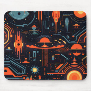 Sci-Fi Colourful Pattern Mouse Mat
