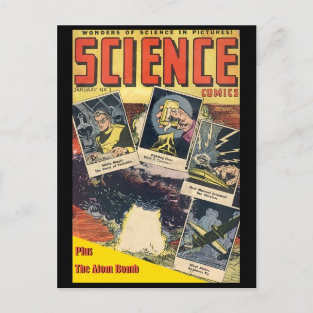 Sci-Fi Comic: Science Comics 1 Postcard (Front)
