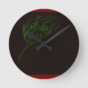 Sci-fi Creature  Round Clock