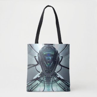 Sci-Fi Cyber Droid Fighter Pilot
