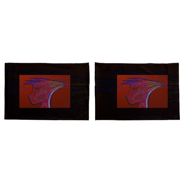 Sci-fi Fantasy Alien Character Art Pillowcases (Back-Set)