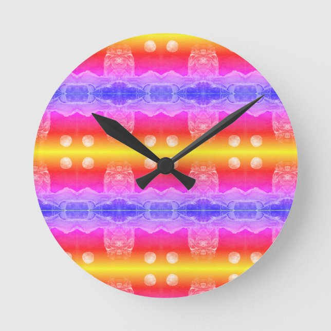 Sci-Fi - fantasy alien space planet worlds         Round Clock (Front)