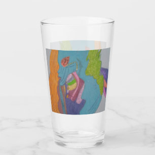 Sci-fi Fantasy Female Creature Glass Cup