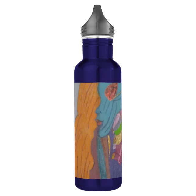 Sci-fi Fantasy Female Creature Water Bottle (Left)