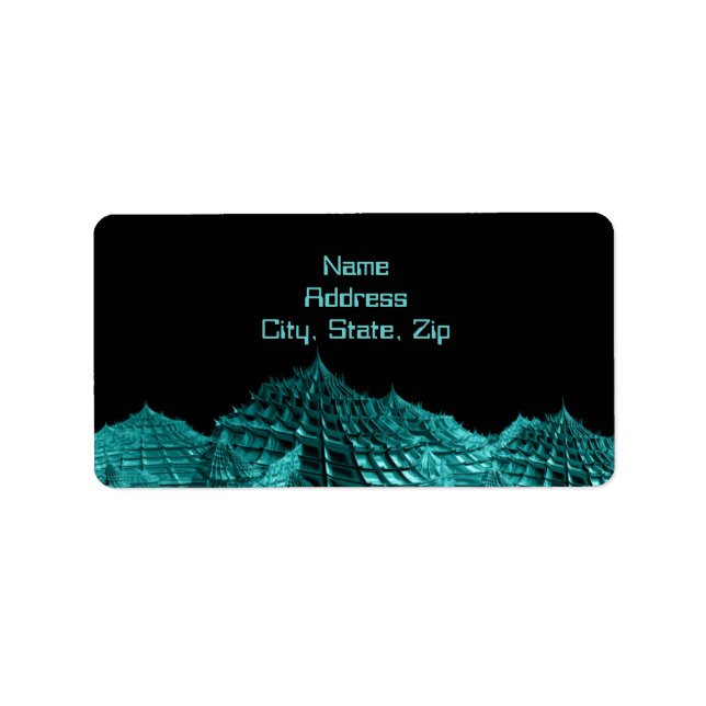 Sci fi fantasy landscape label (Front)