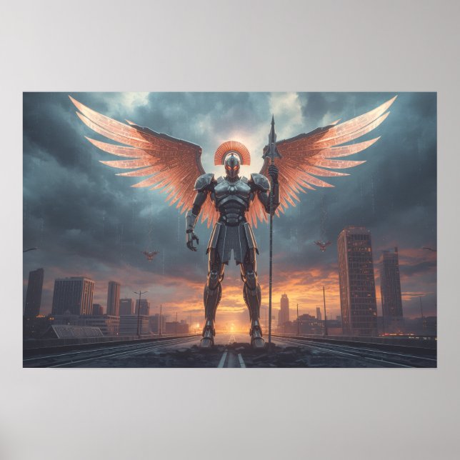  Sci Fi Fantasy: Sentinel of the Crimson Dawn Poster (Front)