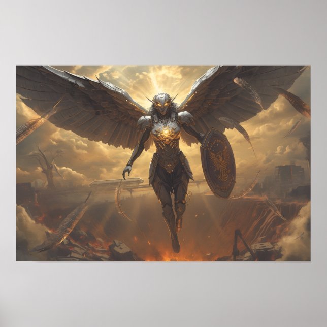 Sci Fi Fantasy: Valkyrie of the Ruined Dawn Poster (Front)