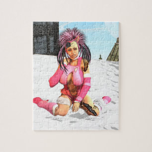 Sci Fi Female Cyborg Jigsaw Puzzle